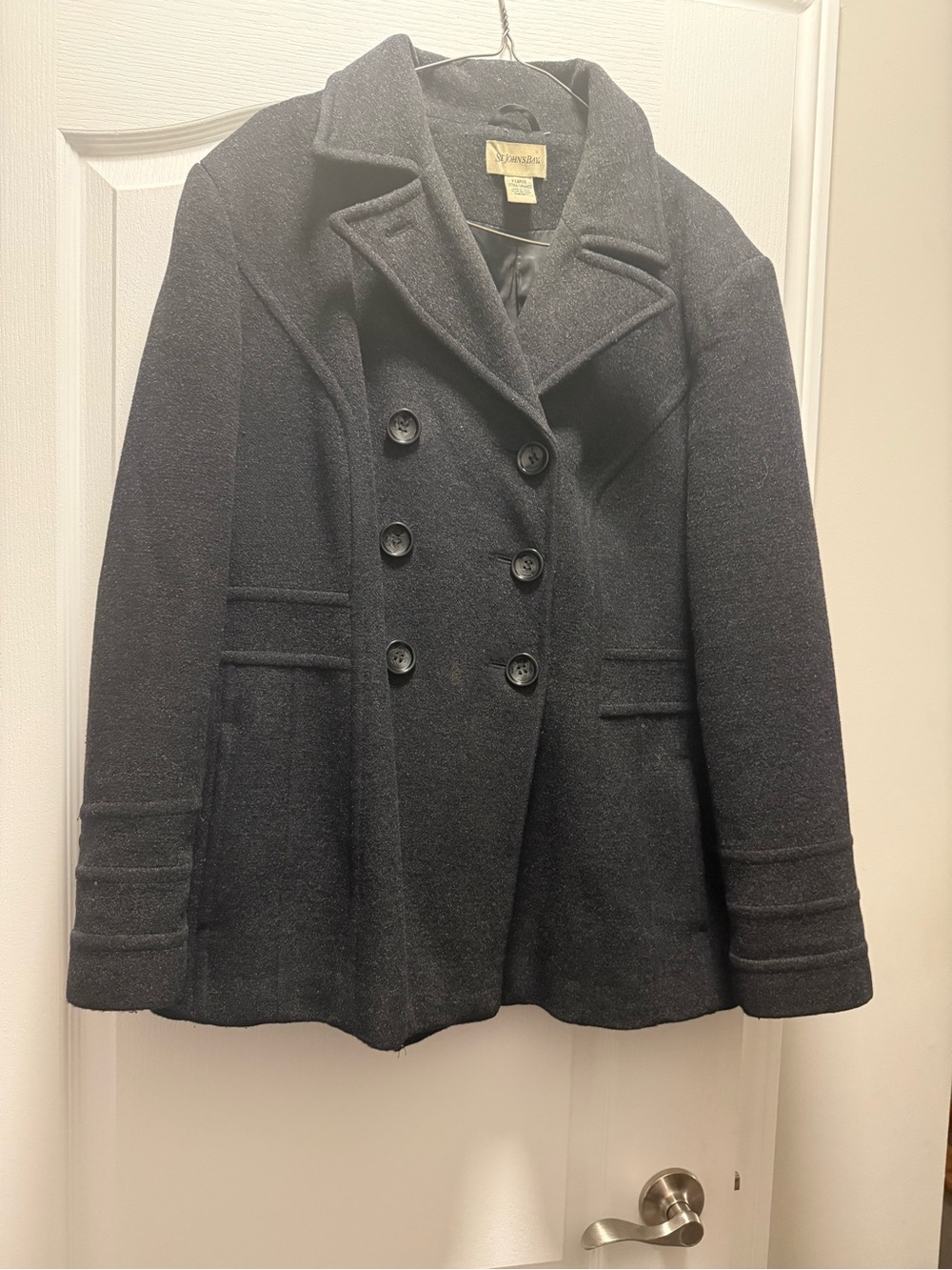 Wool Blend St. John’s bag Peacoat